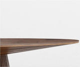 Round Walnut Dining Table
