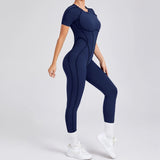 Women Backless Yoga Jumpsuit
