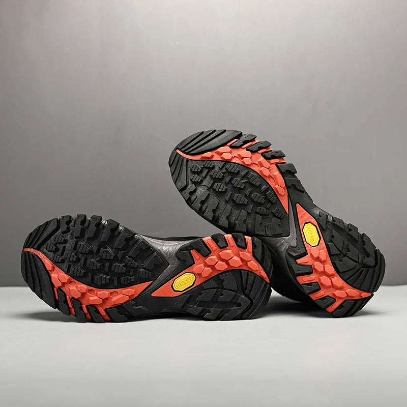 HIKEUP Men High Top Outdoor Hiking Boots
