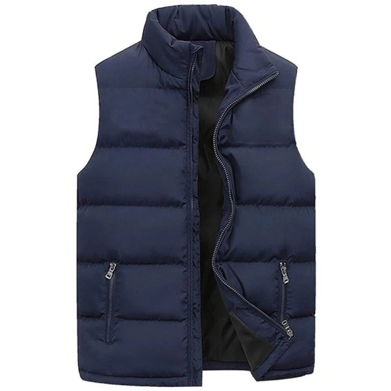 Men’s Warm Sleeveless Vest Jacket