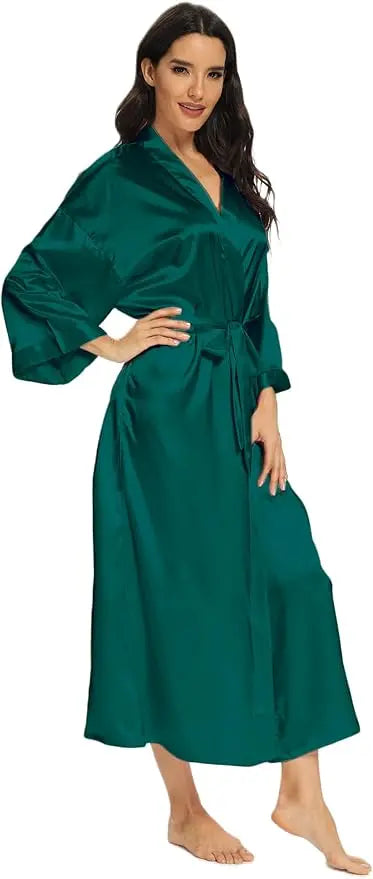Luna Satin Belted Robe