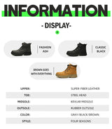 Men Waterproof Safety Work Boots
