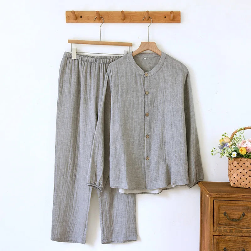 Men’s Cotton Muslin Pajama Set