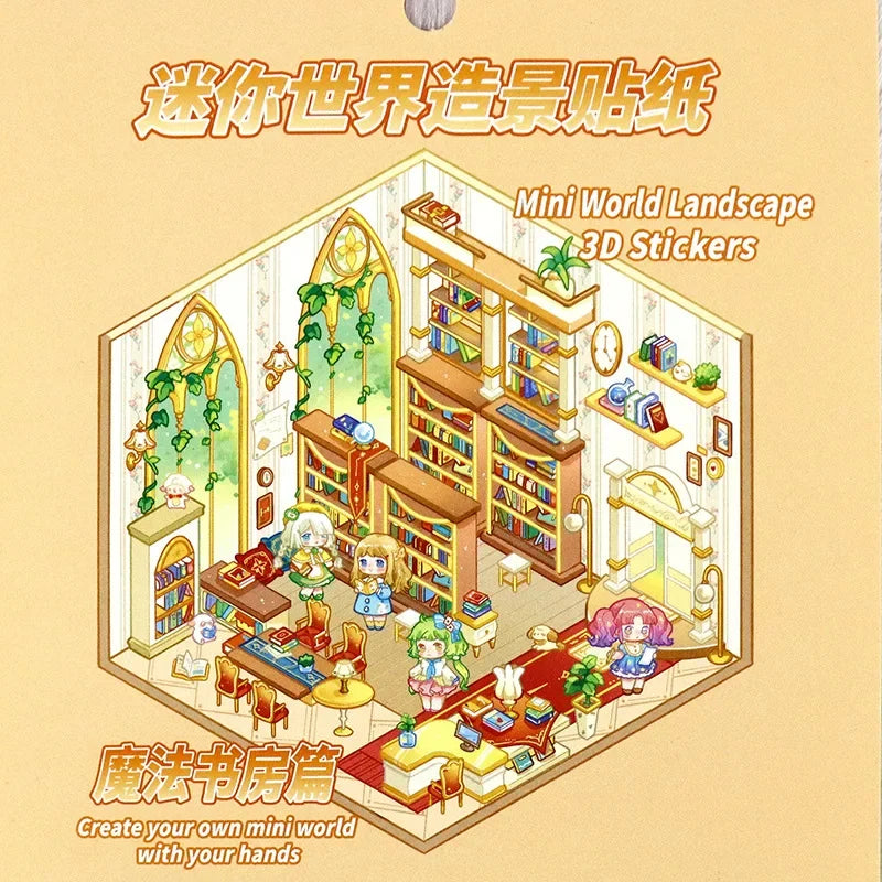 Kids DIY 3D Miniature Sticker Set