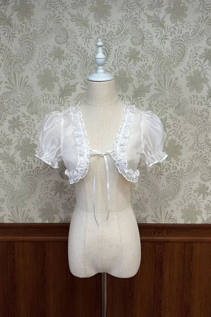 Lolita Summer Cropped Y2K Bolero Shrug