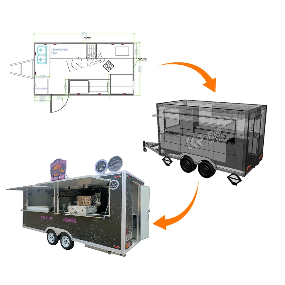 Custom Mobile Food Trailer