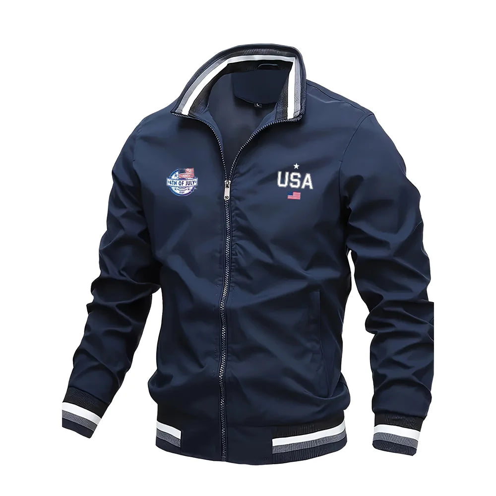 Men’s USA Graphic Varsity Jacket