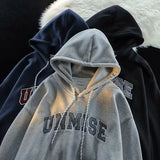 2025 Men's Plus Size Hoodie – Vintage Navy Blue
