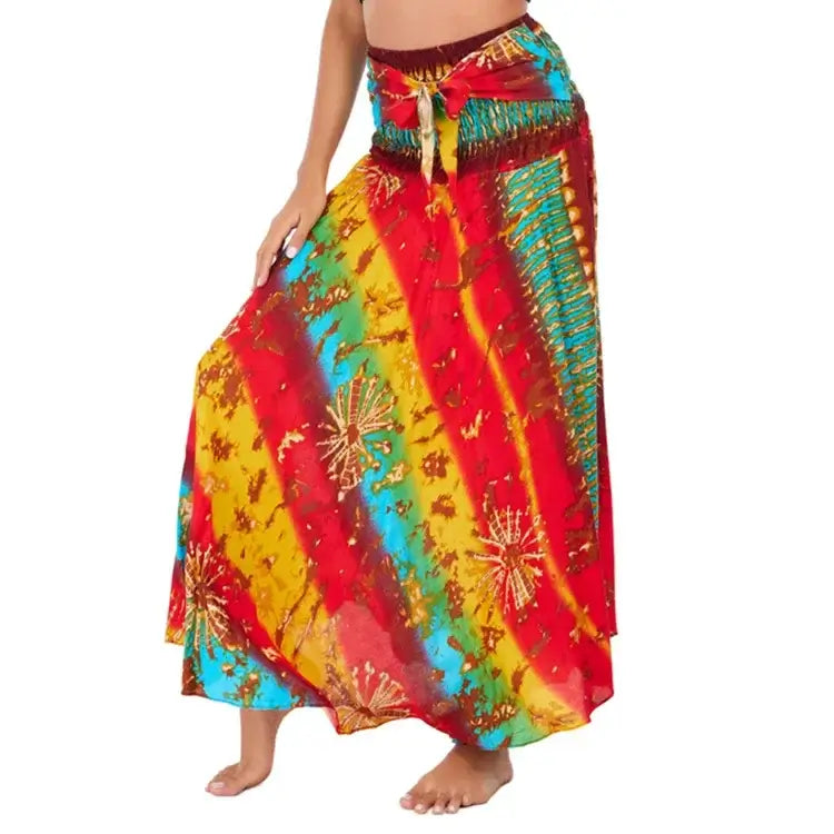 Women Vintage Plaid Button Midi Skirt