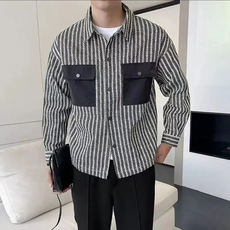Men’s Trendy Printed Casual Jacket