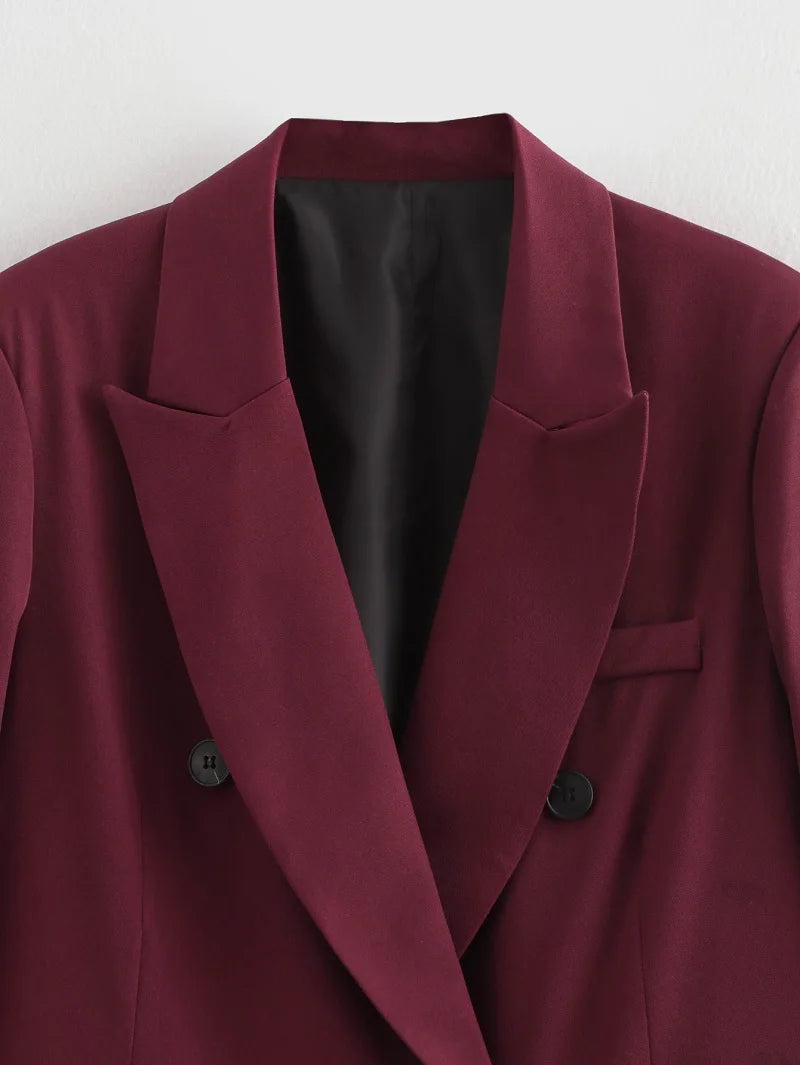 Formico™ – Straight Oversized Office Blazer (Elegant, Tailored Vintage)