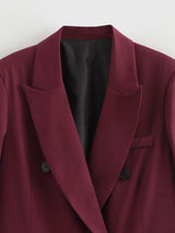 Formico™ – Straight Oversized Office Blazer (Elegant, Tailored Vintage)