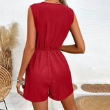 Women Cross V Neck Summer Romper