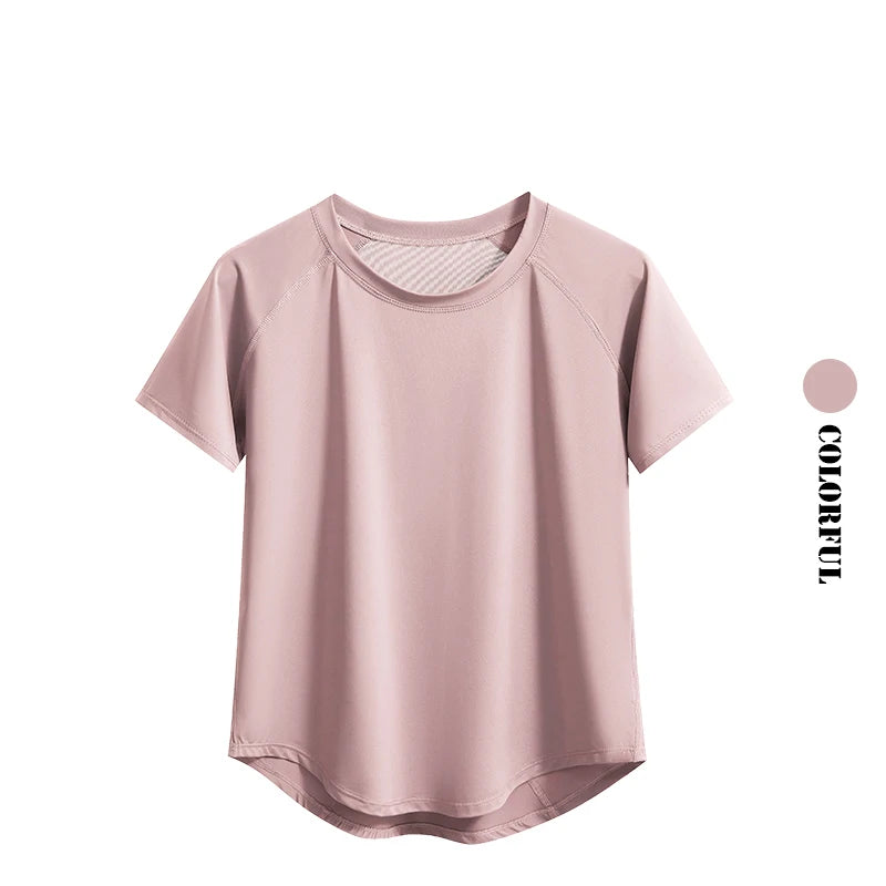 Women Quick Dry Short Sleeve Yoga T Shirt
