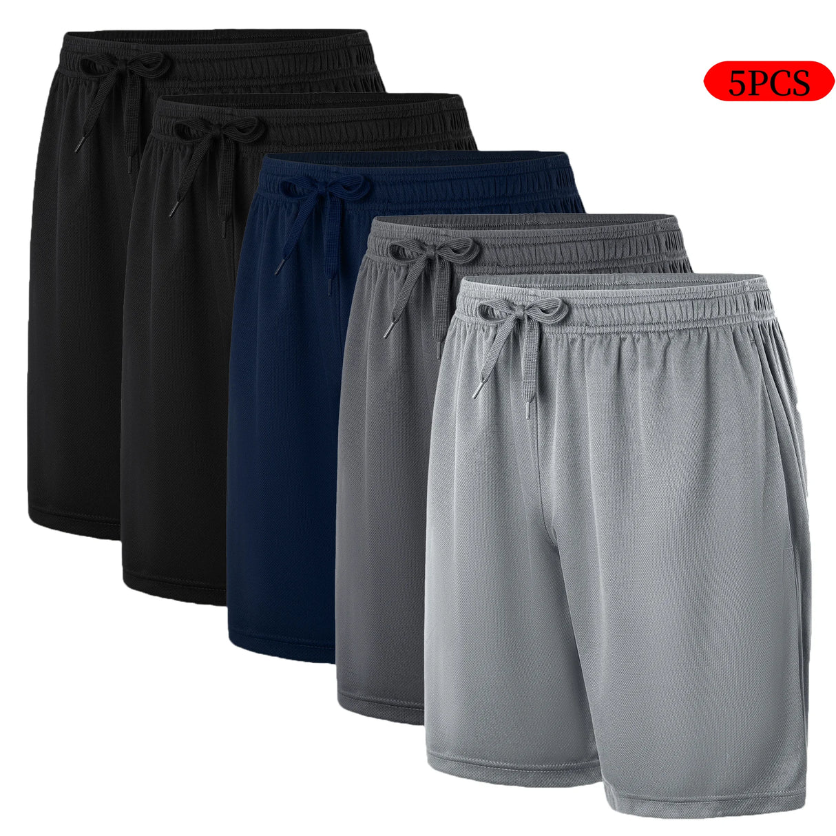 Men 5pcs Casual Shorts Pack