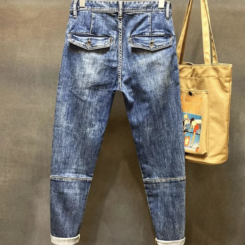 Men’s Harem Vintage Ripped Jeans
