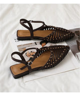Women’s Pointed Toe Flat Roman Sandals