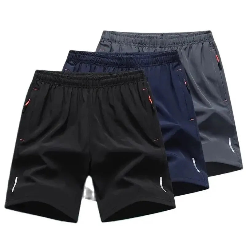 Summer Sports Shorts Men Plus Size Elastic Waist Breathable