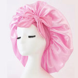 Adjustable Silk Satin Bonnet for Sleeping – Hair Protection