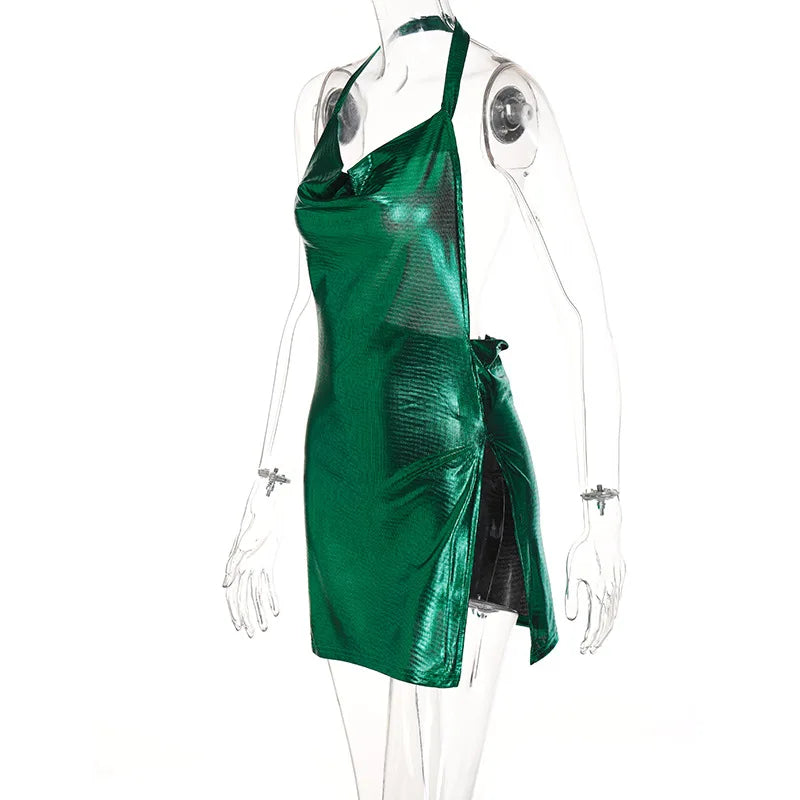 Midnight Luxe Backless Mini Dress