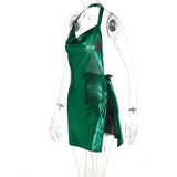 Midnight Luxe Backless Mini Dress