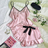 Women's Satin Pajama Set