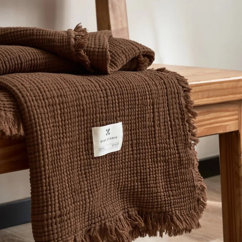 Soft Cotton Throw Blanket