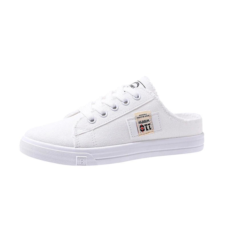 Women Canvas Slippers Casual Flat Shoes