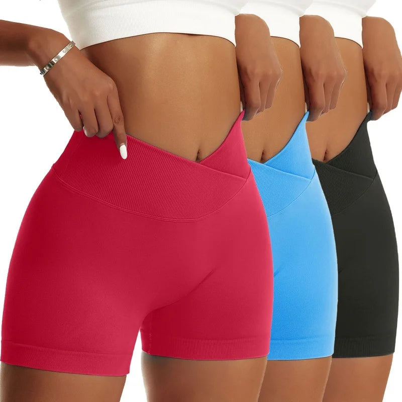 Women 3-Pack Scrunch Butt Biker Shorts
