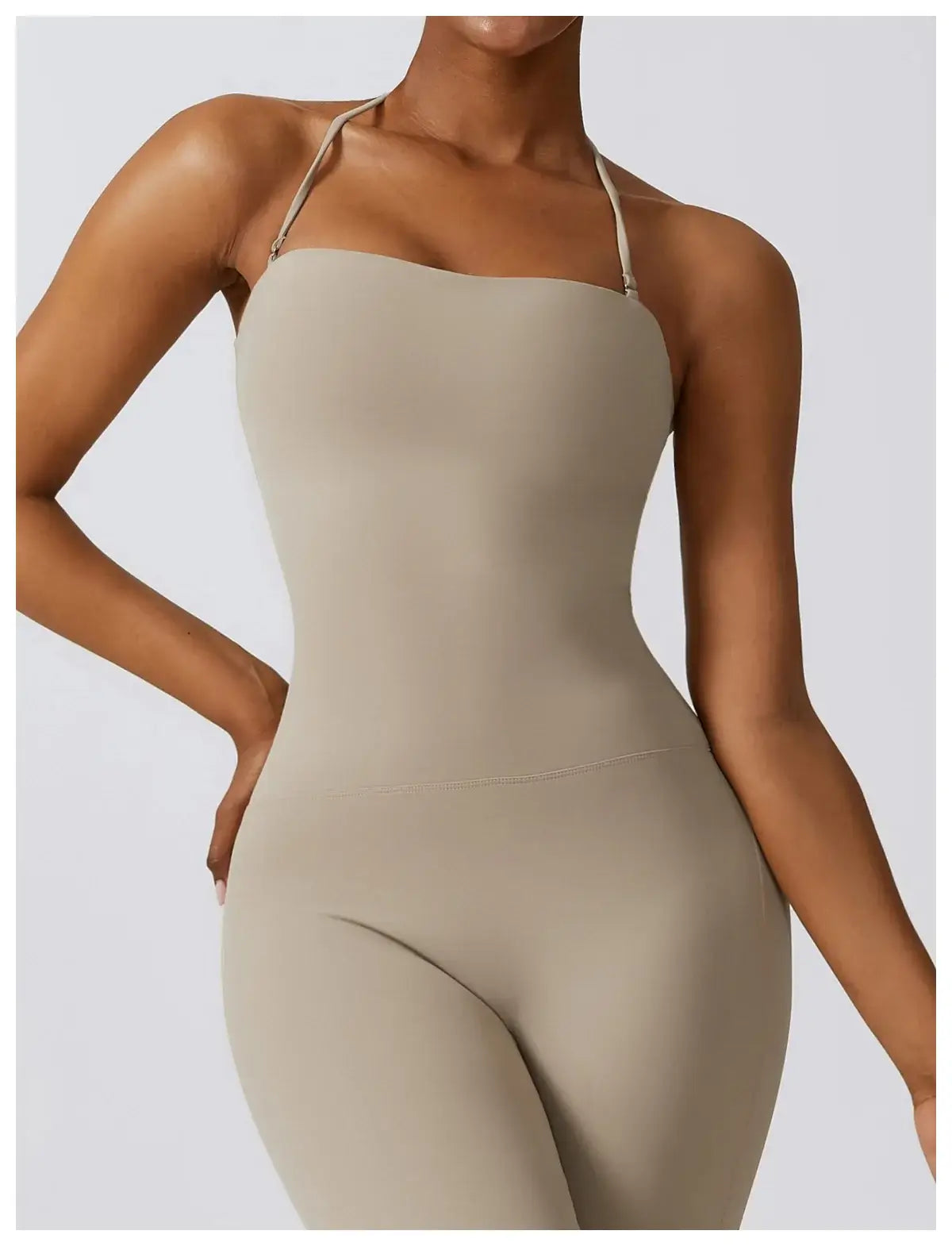 Women Backless Flared Yoga Jumpsuit