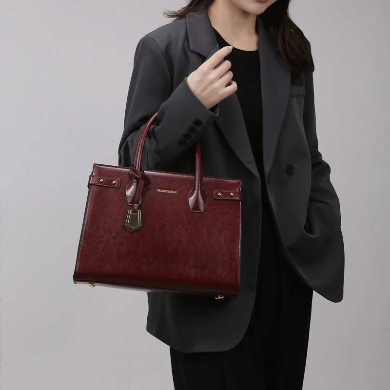 Soft Leather Tote Bag