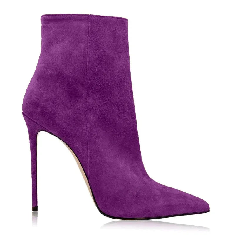 Suede Stiletto Boots
