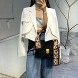 Cropique™ – Youthful Crop Blazer (Korean Style, Short Cut, Bold Look)