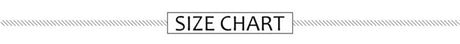 Size chart for clothing measurement guidelines, helping customers choose the right fit.