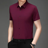 Men Stretch Short Sleeve Shirt