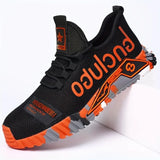 Men Anti-Puncture Reinforced Sole Safety Shoes