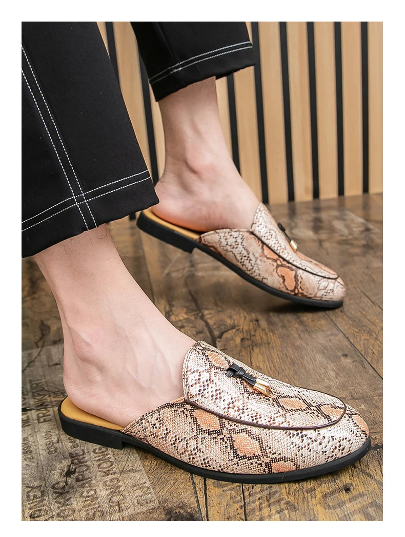 Men Leather Mules