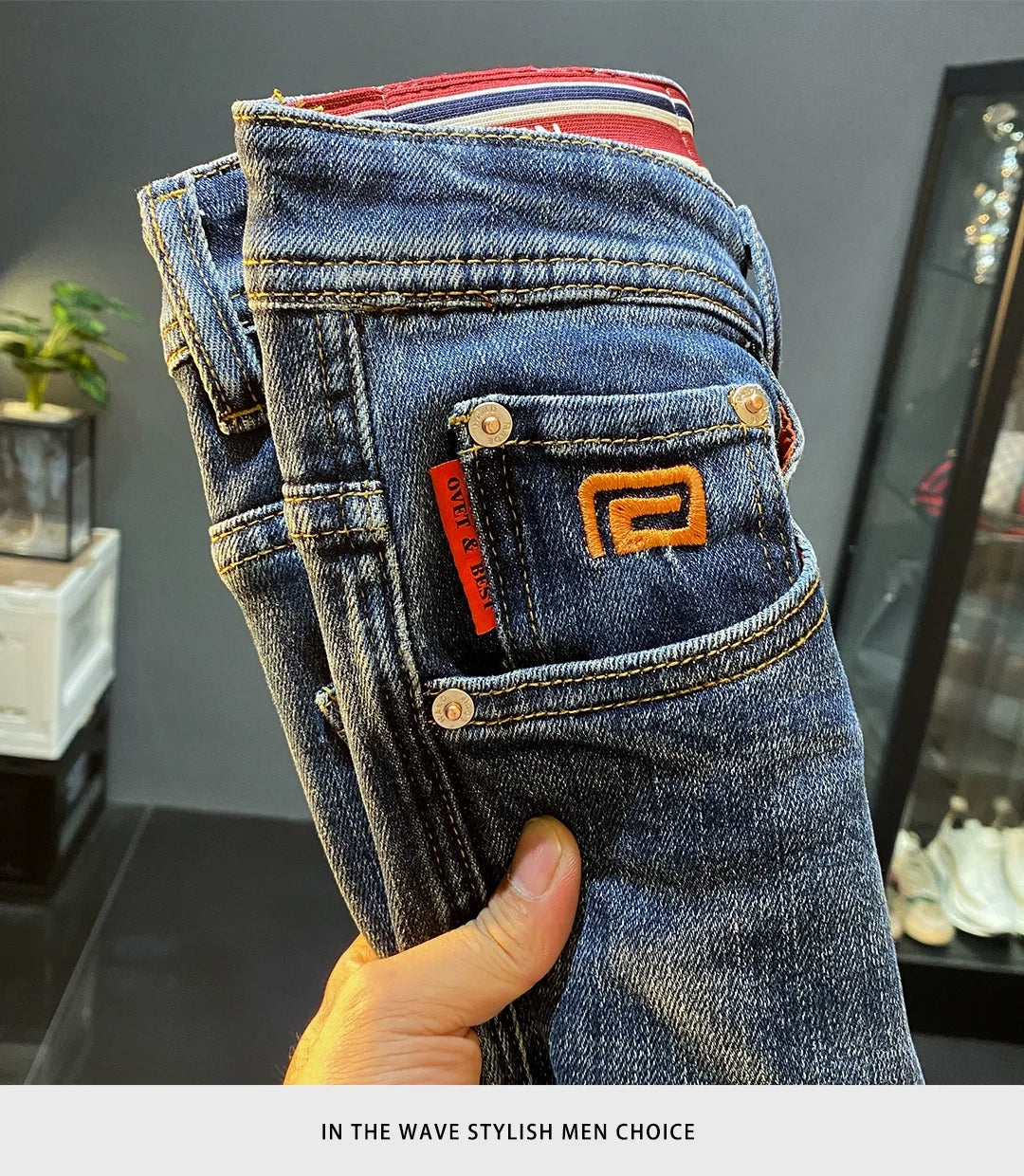 Men’s High-End Slim Denim Jeans