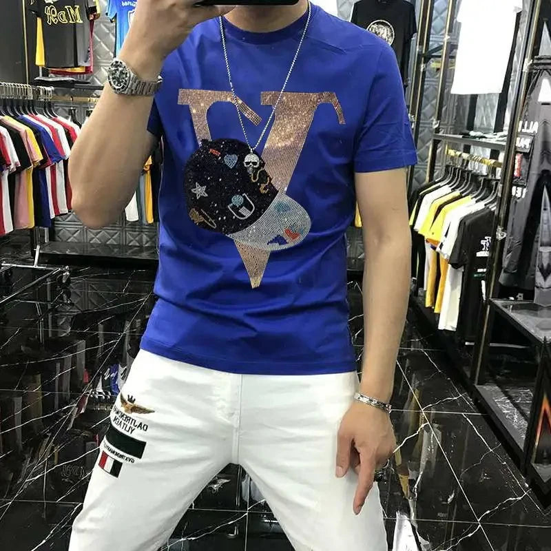 Men's Plus Size Hip-Hop T-Shirt – Cartoon Print