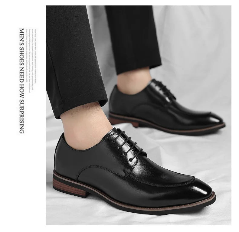 Men Large Size Leather Dress Shoes