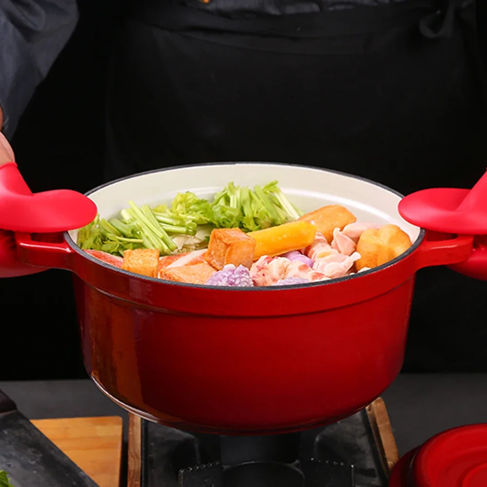 Enameled Cast Iron Dutch Oven Set