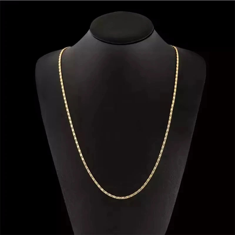 18K Gold Chain Necklace