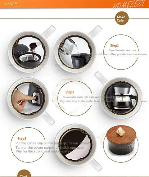 Mini Automatic Drip Coffee Maker
