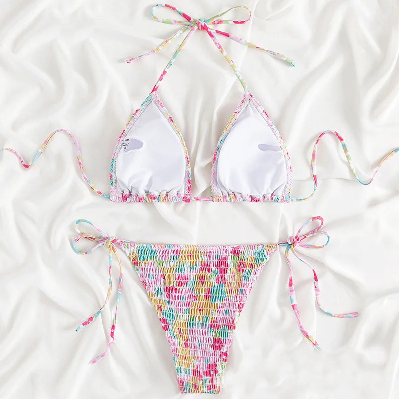 Floral Halter Tankini