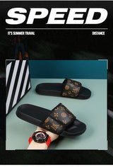 Men Genuine Leather Summer Sandals Slippers
