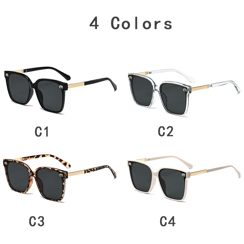 Luxury Square Mirror Sunglasses
