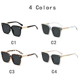 Luxury Square Mirror Sunglasses