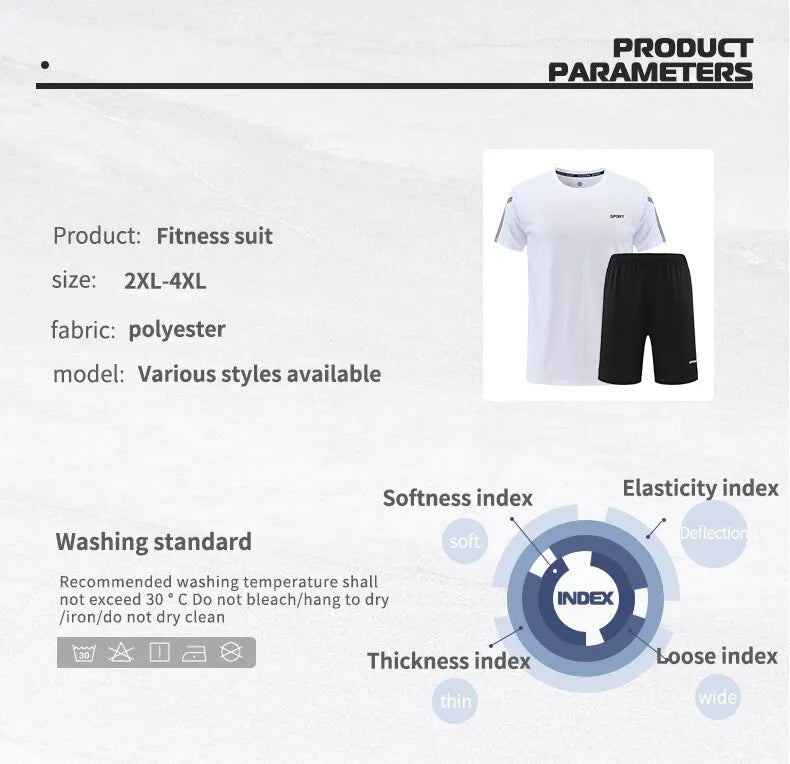 Men Quick-Dry Summer Sports Set