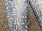Nailed Bead Women's Skinny Jeans