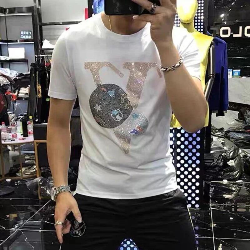 Men's Plus Size Hip-Hop T-Shirt – Cartoon Print
